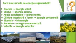 Utilizarea energiei din surse regenerabile  resursă educațională la geografie [upl. by Ethel]