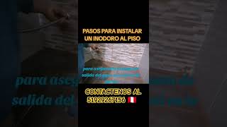 COMO INSTALAR INODORO EN 1 MINUTO youtube gasfiteria shorts instalación [upl. by Gnos]