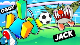 Oggy Kick Football On Jack Face In Roblox Head Soccer Simualtor [upl. by Aikehs]