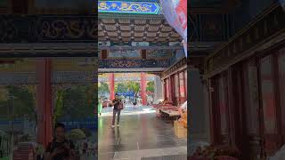 Xie da Jie street entrance xian chine china street traditional temple banner lantern chill [upl. by Shurwood836]