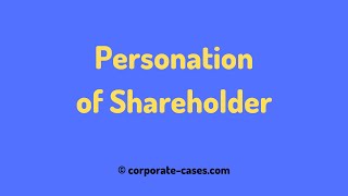 Personation of Shareholder in India Meaning amp Punishment [upl. by Annola94]