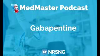 Gabapentine Nursing Considerations Side Effects and Mechanism of Action Pharmacology for Nurses [upl. by Dhiman366]