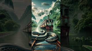 Vibrating Serpent by the Abandoned Train A Jungle Encounter cobra nature [upl. by Latsyc]