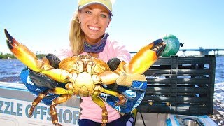 I CAUGHT CRABS Crabbing in Florida [upl. by Pyotr]