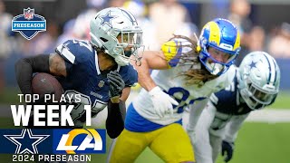 Dallas Cowboys Top Plays vs Los Angeles Rams  2024 Preseason Week 1 [upl. by Laurinda]