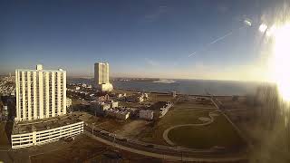 Todays 10312024 Atlantic City Sunrise over AC Inlet from Absecon Lighthouse [upl. by Suilenroc]