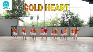 Cold Heart  Line Dance Demo by Hai Ou Line Dance [upl. by Nethsa664]