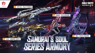 Samurais Soul Series Armory Showcase  Garena Call of Duty Mobile [upl. by Nylekoorb701]