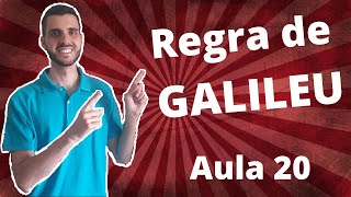 Regra de GALILEU TEORIA  EXERCÍCIOS  Aula 20  Guilherme Pollo [upl. by Arihsaj]