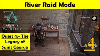 Assassins Creed Valhalla River Raid Mode  The Legacy of Saint George  Find Clues in Monasteries [upl. by Latsirk712]