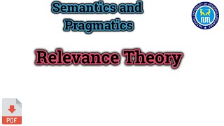 Relevance Theory  Relevance Theory in Pragmatics [upl. by Shawn]