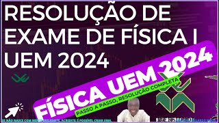 RESOLUÇÃO COMPLETO DE EXAME DE FÍSICA I 2024 [upl. by Wilkens189]