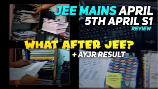 MY JEE MAINS APRIL 2024 EXPERIENCE  What after JEE AYJR Result Reveal [upl. by Adien]