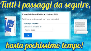 Blocco dati fascicolo elettronico senza SPID o CIE [upl. by Eittod467]