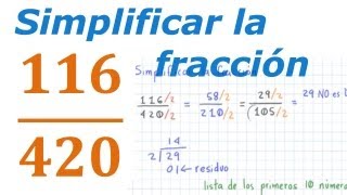 Simplificar Una Fracción  Simplify A Fraction [upl. by Fannie]