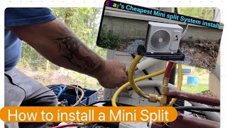 Mini Split how to install in a Metal Building Confort Total [upl. by Leitnahs]