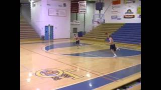 Basketball Passing Drill  3 Lane Rush [upl. by Anirehc]