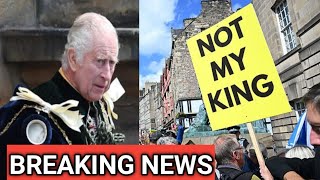 King Charles’s tour to Edinburgh for Holyrood Week tainted with massive protests against monarchy [upl. by Lovel]