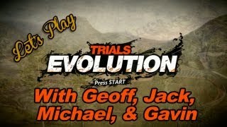 Lets Play  Trials Evolution with Geoff Jack Michael and Gavin  Rooster Teeth [upl. by Avuha]