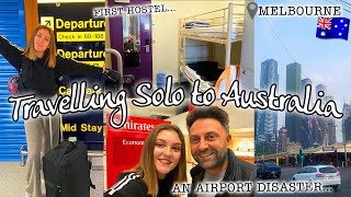 TRAVELLING SOLO TO AUSTRALIA amp ARRIVING IN MELBOURNE airport DISASTER AusVlog1 [upl. by Rim]