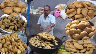 Evening Snacks Egg BondaSALLA PUNUGULU Alu Bajji Masala Wada and Mirchi Bajji  Chethan Foodies [upl. by Oriole]