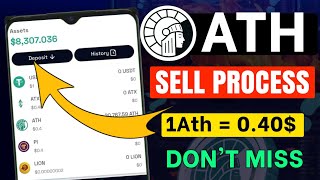 Athene network ATH token sell  Athene network withdrawal  Athene network new update [upl. by Telocin]