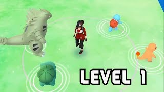 Another level 1 account Tyranitar catching after starter pokemon [upl. by Rakia]