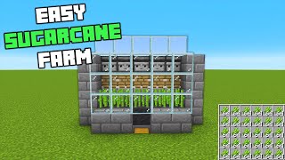 Minecraft Easiest Automatic Sugarcane Farm 120 [upl. by Onofredo46]