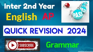 AP Inter 2nd Year English 2024 Quick Revision amp Expected Questions Trilokya6600Trilokya6600 [upl. by Sixla]