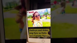 Alden And Kathryn ang daming fans sa taping Hello Love Again sa Canada shorts reactionvideo [upl. by Magdalena]