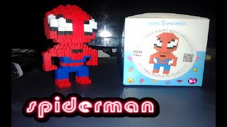 figura tipo lego spider man pix brix [upl. by Adnale]