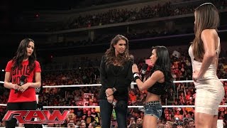 Stephanie McMahon causes unrest in the Divas division Raw Sept 1 2014 [upl. by Groves]