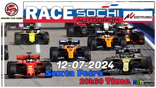 Corrida F1 2019 em Sochi Russia  Asseto Corsa [upl. by Yumuk]