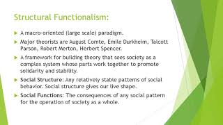 Major Perspective in Sociology [upl. by Gainer]