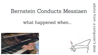 Historical review of Bernstein conducting Messiaen [upl. by Ajnek527]