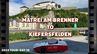 Velomobile Tour 2024 Day 10 Matrei to Kiefersfelden on the Inn Radweg [upl. by Nhguahs]