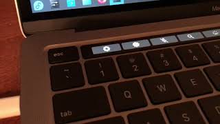 Touch Bar Buttons of the 13quot Macbook Pro running Fedora Asahi Linux Remix [upl. by Faustena]