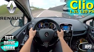 2013 Renault Clio 12 TCe 120 EDC 120 PS TOP SPEED AUTOBAHN DRIVE POV [upl. by Humphrey936]