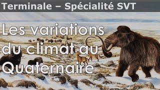 Variations du climat au Quaternaire  SVT  Terminale [upl. by Adnilemreh]