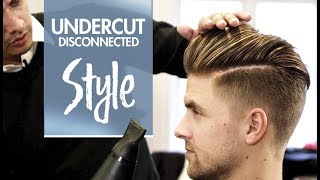 Undercut hairstyle disconnected  Mens hair amp styling Inspiration [upl. by Elyrpa]