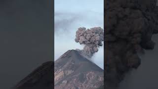 Zoomed in Footage of Volcanic Eruption During a Majestic Sunrise [upl. by Elfont]