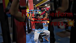 How to perform military press  sholderworkout copyrightfree gymmotivationshortvideoinstareels [upl. by Yelime]