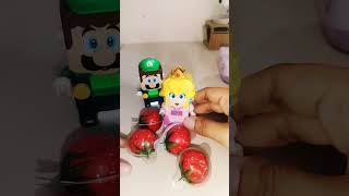 Luigi Strawberry Gummies 🍓 Taken By Princess Peach🌈🌈 supermario superprincesspeach funny shorts [upl. by Abla141]