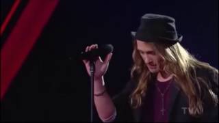 The Voice  Incrível performance Travis Cormier  Dream On  Aerosmith [upl. by Eniak]