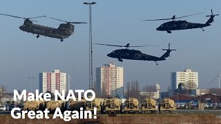 US ARMY HELICOPTERS enter Bremerhaven for Mission ATLANTIC RESOLVE [upl. by Kirrad]