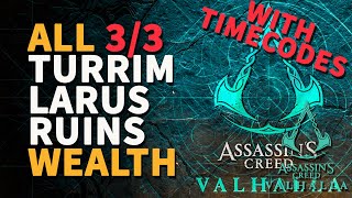 Turrim Larus Ruins Wealth Treasure Chests Assassins Creed Valhalla [upl. by Nelda]