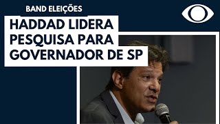 Eleições Haddad lidera disputa pelo governo de SP com 332 segundo Paraná Pesquisas [upl. by Stauder50]