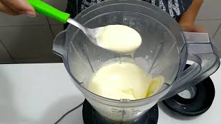 MAIONESE DE CREME DE LEITE COM 2 INGREDIENTES [upl. by Bringhurst]