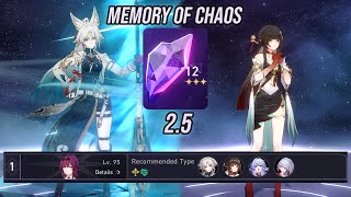 Fei Xiao x Lingsha is Fun amp Suitable Memory of Chaos 12  Honkai Star Rail v25 [upl. by Leynad]