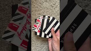 all my bday gifts Sephora gift cards 🥵🥵 preppy birthday relatable viralvideo fypシ゚ trend [upl. by Reyotal490]